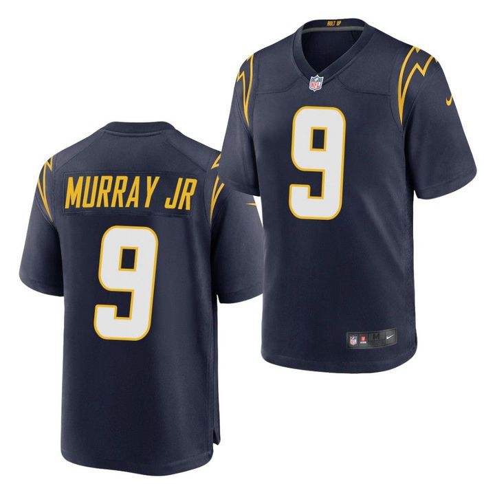 Men Los Angeles Chargers #9 Kenneth Murray Jr Nike Navy Game NFL Jersey